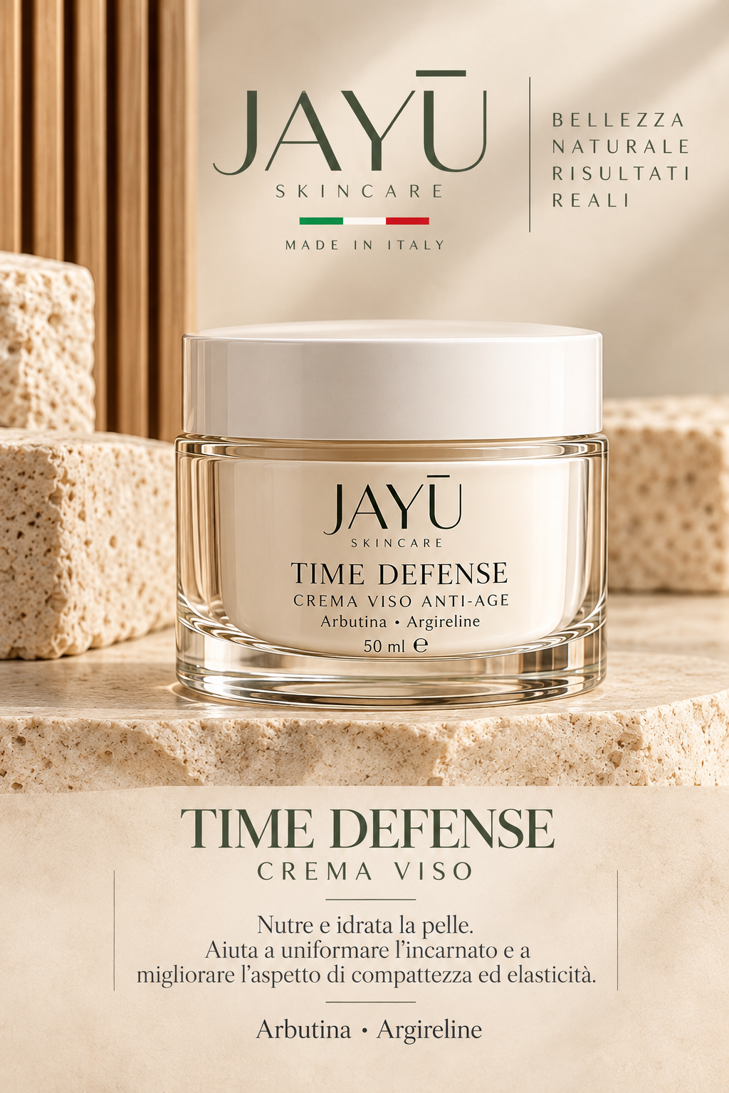 JAYŪ Time Defense – Crema viso anti-age 50 ml